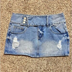 Ultra Denim Mini Skirt